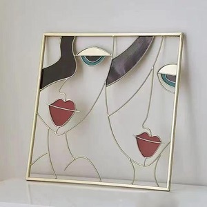 Transfrontalier européen fer Art beauté personnalisé tenture murale Simple maison Art décoration murale Tv canapé entrée abstraite Figure décoration - Product Image 1
