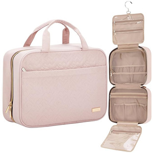 Sac de toilette <span class=keywords><strong>suspendu</strong></span> grande capacité avec compartiments, séparation sec/humide, imperméable pour femme - Product Image 1