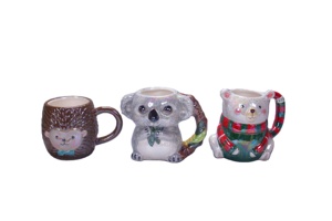 Linda ardilla de dibujos animados 3D Animal taza diseño moderno Taza de cerámica con mango para amantes del café té de la leche-para vacaciones cumpleaños Gif - Product Image 4