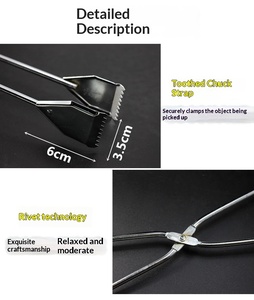 Pinces à déchets électroplaquées BD-23 pour l'assainissement et la manipulation du <span class=keywords><strong>charbon</strong></span> de <span class=keywords><strong>barbecue</strong></span> - Product Image 3