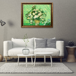 Riproduzione Classica di Alta Qualità del Dipinto a Olio 'Rose' di Van Gogh, Dipinto a Mano con Texture Impasto, Arte Floreale su Tela per Arredamento Alberghiero - Product Image 3