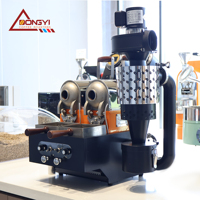 DONGYI Dubbele Trommel 200g Koffie Sample Rooster Kleine Serie Koffiebonen Roostermachine Elektrische/Gas Verwarming Koelplaat 220-240V