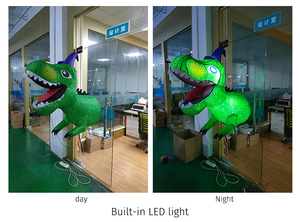 Halloween Inflatable khủng long sắp ra khỏi cửa sổ sống động T-REX thổi lên Inflatable cho trong nhà ngoài trời trang trí - Product Image 6