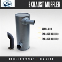 Silencieux d'échappement pour CAT E320/320V2, fabricant de silencieux depuis 20 ans, vente en gros OEM ODM pour excavatrices, générateurs, bulldozers, tracteurs