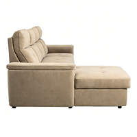 Canapé-lit moderne pour salon, canapé convertible, fauteuil, canapé d'angle en forme de L, canapé-lit escamotable, fabricant et fournisseur avec rangement.