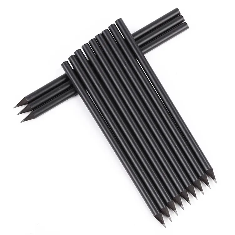 Großhandel Skizze Förderung schwarz Holz hb 2b Bleistift in loser Schüttung mit benutzer definierten Logo