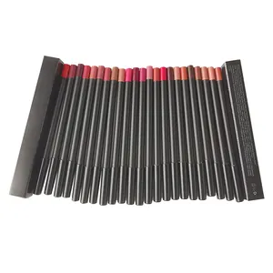 Hete Verkoop Private Label Natuurlijke Waterdichte Lip Glazuur Lipliner Liner Hoge Pigment Mat Lipliner Potlood