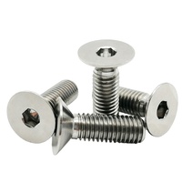 Vis à tête fraisée en titane M7 de haute qualité Tête en titane carbone zingué Longueurs 25mm 40mm 50mm Normes ASME GB Grade 5