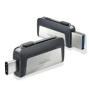 ขายส่ง SanDisk อัลตร้าไดรฟ์คู่ SDDDC2 Usb แฟลชไดรฟ์64กิกะไบต์128กิกะไบต์ USB 3.1ประเภท-C ไดรฟ์ปากกา32กิกะไบต์256กิกะไบต์ USB ติด