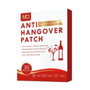 hot sell MQ brand Cure Hangover Prevention natural ingredients anti hangover patch