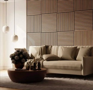 Paneles Acústicos <span class=keywords><strong>de</strong></span> <span class=keywords><strong>Madera</strong></span> Modernos Decosound, Tablero <span class=keywords><strong>de</strong></span> Absorción y Aislamiento Acústico para Dormitorio, Almacén y Sala <span class=keywords><strong>de</strong></span> Estar - Product Image 4