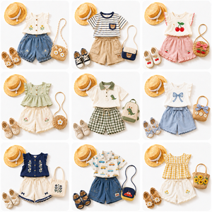 Ropa de Verano para Niños al por Mayor, Lotes Surtidos de Conjuntos para Niños Pequeños, Liquidación de Excedentes de Fábrica para Cooperación a Largo Plazo - Product Image 4