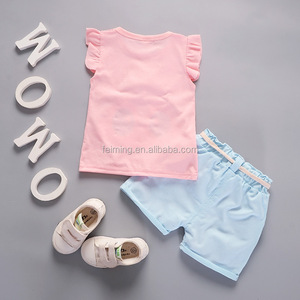 SS-581G guangzhou último traje de diseño para la ropa de los niños ropa de bebé trajes de algodón - Product Image 2