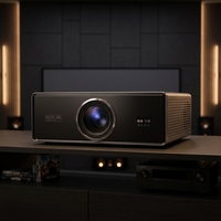 Projecteur intelligent LED A9 Pro 1080P 8K avec décodage hybride, cinéma maison portable avec 800 lumens