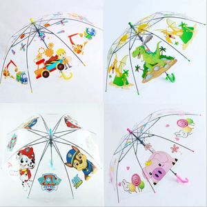Stock Wholesale Students Kindergarten Kids Cartoon Children Child Kid Transparent <b>Windproof</b> <b>Umbrella</b> - Product Image 2