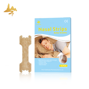 Bandelettes nasales anti-ronflement transdermiques pour une meilleure respiration, approuvées ISO CE, fabriquées en Chine - Product Image 1
