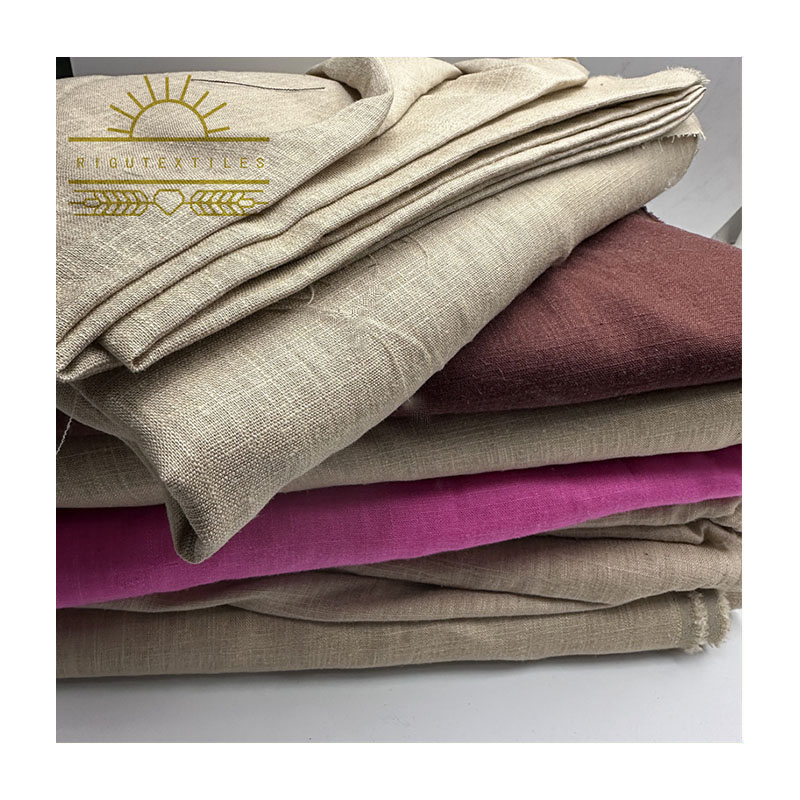 RIGU Organic Cotton Linen Blend Fabric Ideal for Sustainable Clothing Production