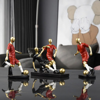 Décoration de table transfrontalière de luxe simple, mini-joueur de football, pour meuble TV, meuble à vin, bureau, chambre à coucher