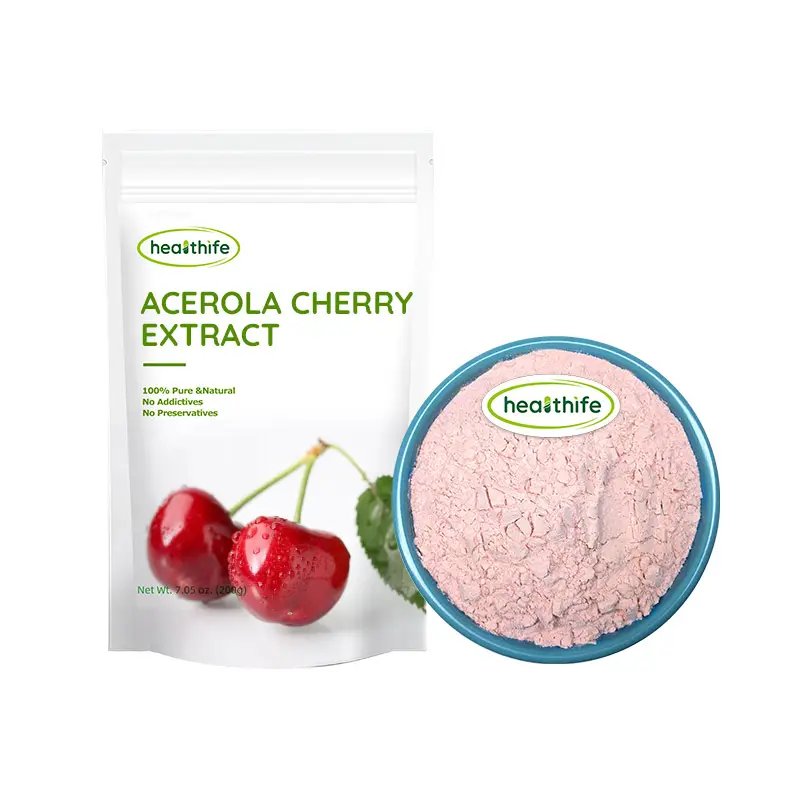 Private Label Acerola Cherry Fruit Extract 25% VC Vitamin C Powder