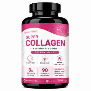 <span class=keywords><strong>Integratore</strong></span> Alimentare per Adulti con Super Collagene, Vitamina C e Biotina, Supporto per <span class=keywords><strong>Capelli</strong></span> e <span class=keywords><strong>Unghie</strong></span>, 90 Compresse - Product Image 1