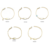 14 Karat vergoldeter Schmuck Frauen Glieder kette 925 Sterling Silber ID Gravierbare Armbänder Mit Stern Herz Blume Charme