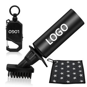 Brosse de nettoyage pour clubs de golf, conception OEM, avec serviette de golf et brosse en silicone personnalisables avec logo - Product Image 6