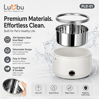 Bol chauffant en acier inoxydable pour nourriture et eau pour chats et chiens