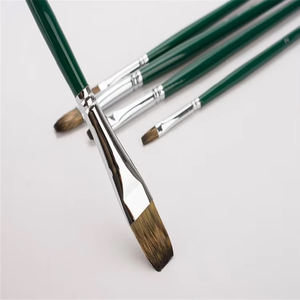 Pinceau à dessin artistique en poils de mongolie, 6 pièces, <span class=keywords><strong>pour</strong></span> peinture acrylique, <span class=keywords><strong>aquarelle</strong></span>, livraison gratuite - Product Image 2