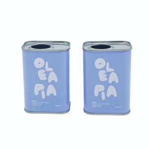 Échantillon disponible – Emballage écologique en fer blanc de qualité alimentaire pour huile d'olive, 250 ml, boîte métallique avec impression offset et logo personnalisé - Product Image 2