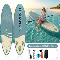 Planche de paddle gonflable tout usage en PVC Drop Stitch OEM d'usine, graphisme personnalisé, planche de surf océanique stable et durable, pompe et kit de réparation inclus