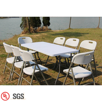 Table pliante blanche légère de bureau d'ordinateur portable bon marché et fine d'extérieur