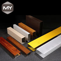 MEIYU - Revestimiento de Techo Metálico Impermeable para Gimnasio al Aire Libre, Forma de U, Tira de Aluminio Ignífuga e Insonorizante