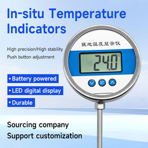 غمد مستشعر الفولاذ المقاوم للصدأ في الموقع ميزان الحرارة الرقمي الصناعي - Product Image 3