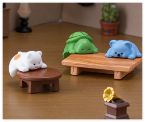Figurine de dessin animé mignon créatif coloré art animal lapin fournitures résine artisanat pour la décoration de la maison bricolage cadeau accessoires ornement - Product Image 6