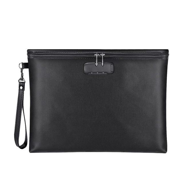 Waterproof and Fireproof Document Organizer Pouch Money Storage Bag Money Phone Credit Card Passport Holder