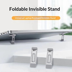 Soporte Plegable Portátil Elevado para Teclado, Base para Pies, Soporte para Laptop de Aleación de Aluminio, Soporte Invisible Adhesivo - Product Image 3