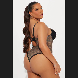 <span class=keywords><strong>Combinaison</strong></span> sexy Lism personnalisée, lingerie, <span class=keywords><strong>combinaison</strong></span> avec des empiècements transparents sans couture, ensemble de sous-vêtements en maille tissée serrée - Product Image 6
