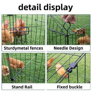 Buiten Gevogelte Kooi Opvouwbare Afneembare Plastic Kip Eend Konijn Kooi Gevogelte Kooi Met Regendoek - Product Image 5