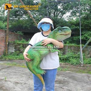 Marioneta <span class=keywords><strong>de</strong></span> <span class=keywords><strong>Mano</strong></span> <span class=keywords><strong>de</strong></span> Bebé Tiranosaurio Rex Animatrónico Grande <span class=keywords><strong>de</strong></span> My Dino, Verde - Product Image 6