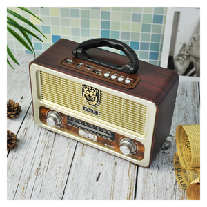 Meier M-111BT M111BT <span class=keywords><strong>Radio</strong></span> Portatile Retrò AC DC Ricaricabile AM FM SW1 SW2 4 Bande Stereo USB TF MP3 con Telecomando - Product Image 3