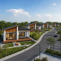 Maison Modulaire Directe d'Usine avec Livraison du Colis Plat et Installation Rapide pour Projets Commerciaux et Résidentiels