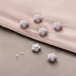 6 attaches de couette antidérapantes <span class=keywords><strong>pour</strong></span> draps de lit, clips mignons en forme d'étoile <span class=keywords><strong>pour</strong></span> couvre-lit, supports de couette - Product Image 5