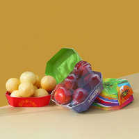 Barquette compostable en carton pour fruits, emballage pour fruits, boîte à fruits du dragon