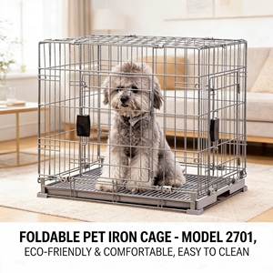 Cage pliable pour animaux de compagnie, modèle 2701, écologique, confortable et facile à nettoyer |   Pour chiens, chats, lapins, poulets, canards et oies - Product Image 4