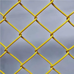 Filet de clôture en maille de chaîne à trous carrés revêtu de PVC de 8 pieds pour terrain de sport de basketball en plein air - Product Image 1