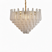 Nouveau lustre rond en cristal de luxe avec ampoules néon, luminaire suspendu pour salon, salle à manger et chambre à coucher