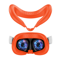 Remplacement de masque en silicone pour Meta Quest3 VR Face Pad Masque de casque anti-transpiration pour Meta Quest3 Cover Eye Pad