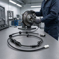 Nuevo Sensor de Velocidad de Rueda ABS con Arnés Completo, Enchufe Directo, OEM 89516-02250 para ZRE15, 1 Año de Garantía