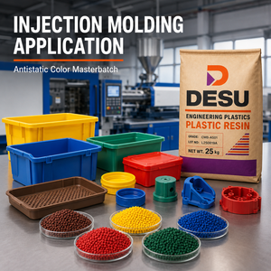 Gránulos de Masterbatch Antiestático de Color CPI Vietnam para Moldeo por Inyección de PP/LDPE/HDPE/PS, Materiales Plásticos Especiales para Moldeo por Inyección - Product Image 1