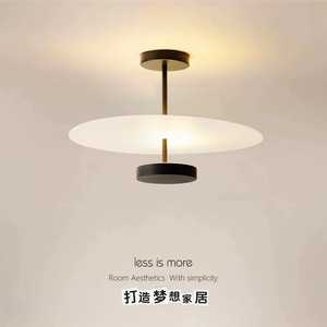Flat Minimalist <b>Ceiling</b> <b>Light</b> Led Warm White <b>Light</b> Living Room Bedroom Hallway Entryway Study Lighting Fixture - Product Image 1